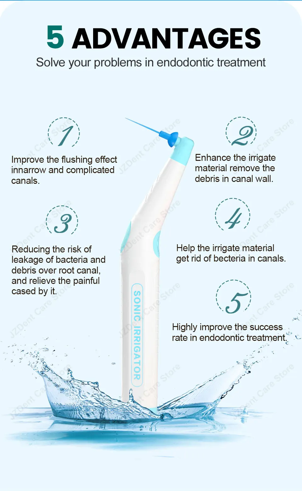 Twoendo Dental Instrument Endo Cleaning Odontologia Sonic Irrigator Dentistry Sonic Activator With 30/90pcs Tips For Root Canal