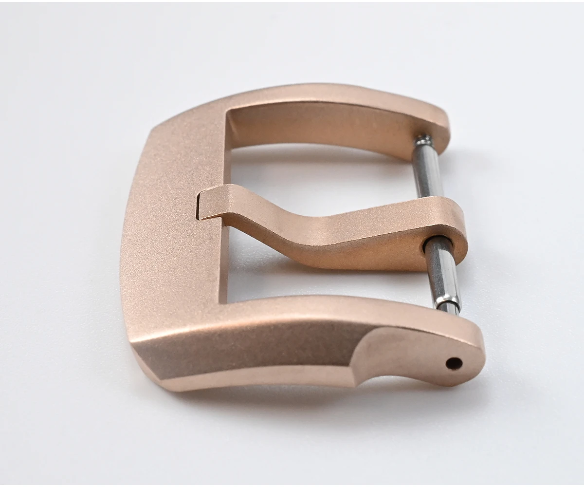 San Martin Logo Bronze Pin Buckles 18mm Watch Clasp 20mm For Strap Sterile 22mm Boucle Fibbia Orologio Brushed Durable DIY