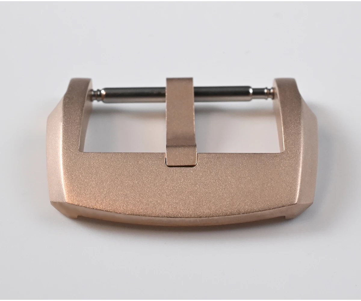 San Martin Logo Bronze Pin Buckles 18mm Watch Clasp 20mm For Strap Sterile 22mm Boucle Fibbia Orologio Brushed Durable DIY