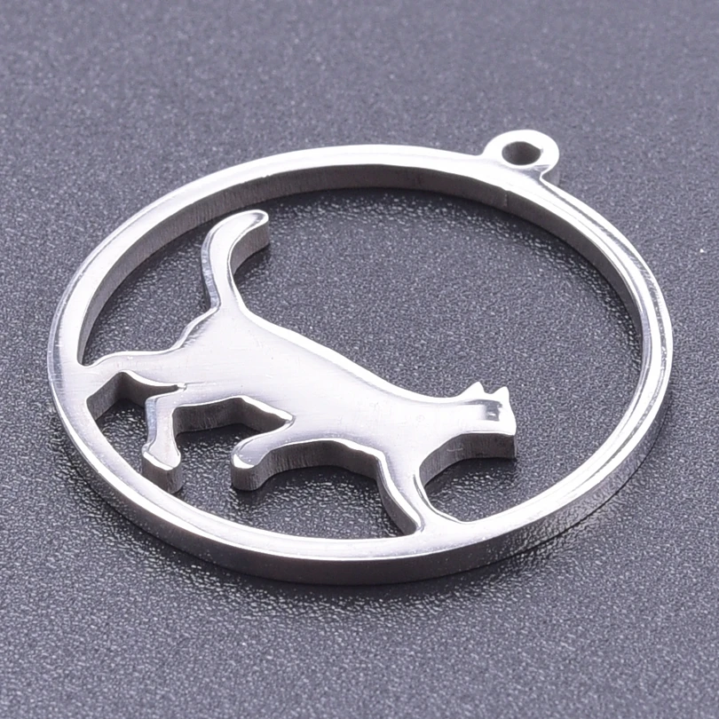 Luna Moon 100% Stainless Steel Charms For Jewelry Making Supplies Curved Month Pendant Silver Color Fashion Charms In Bulk Gifts