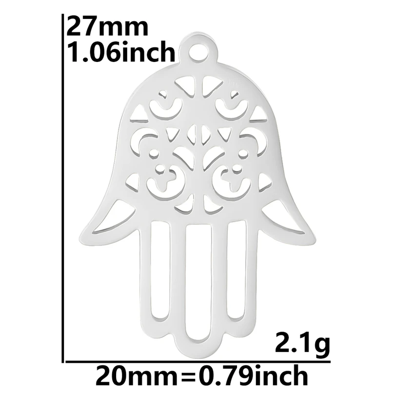 Luna Moon 100% Stainless Steel Charms For Jewelry Making Supplies Curved Month Pendant Silver Color Fashion Charms In Bulk Gifts