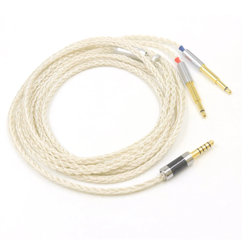 16 Cores Silver Plated For Meze 99 Classics NEO NOIR Headphone Balance Cable XLR/3.5/4.4mm Earphone Upgrade Cable