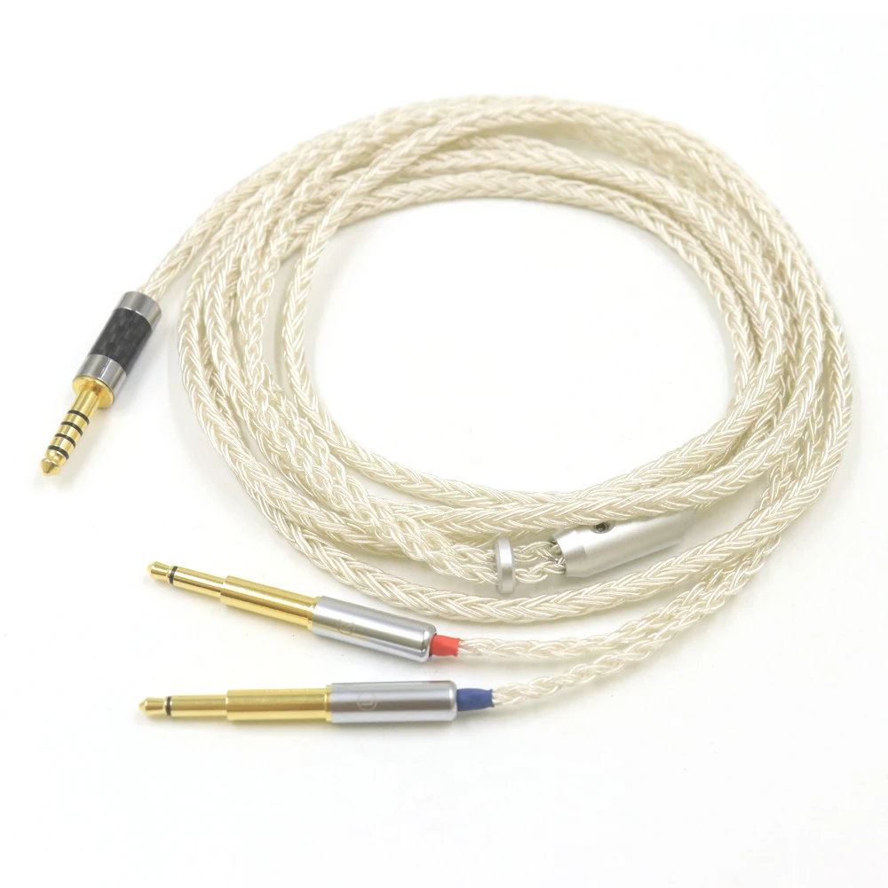 16 Cores Silver Plated For Meze 99 Classics NEO NOIR Headphone Balance Cable XLR/3.5/4.4mm Earphone Upgrade Cable