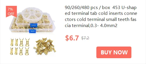 100Pcs 2.8mm 4.8mm 6.3mm Plug Spring Female Male Spade Cold Crimp Terminals Car Speaker Electrical Wire Connectors Set