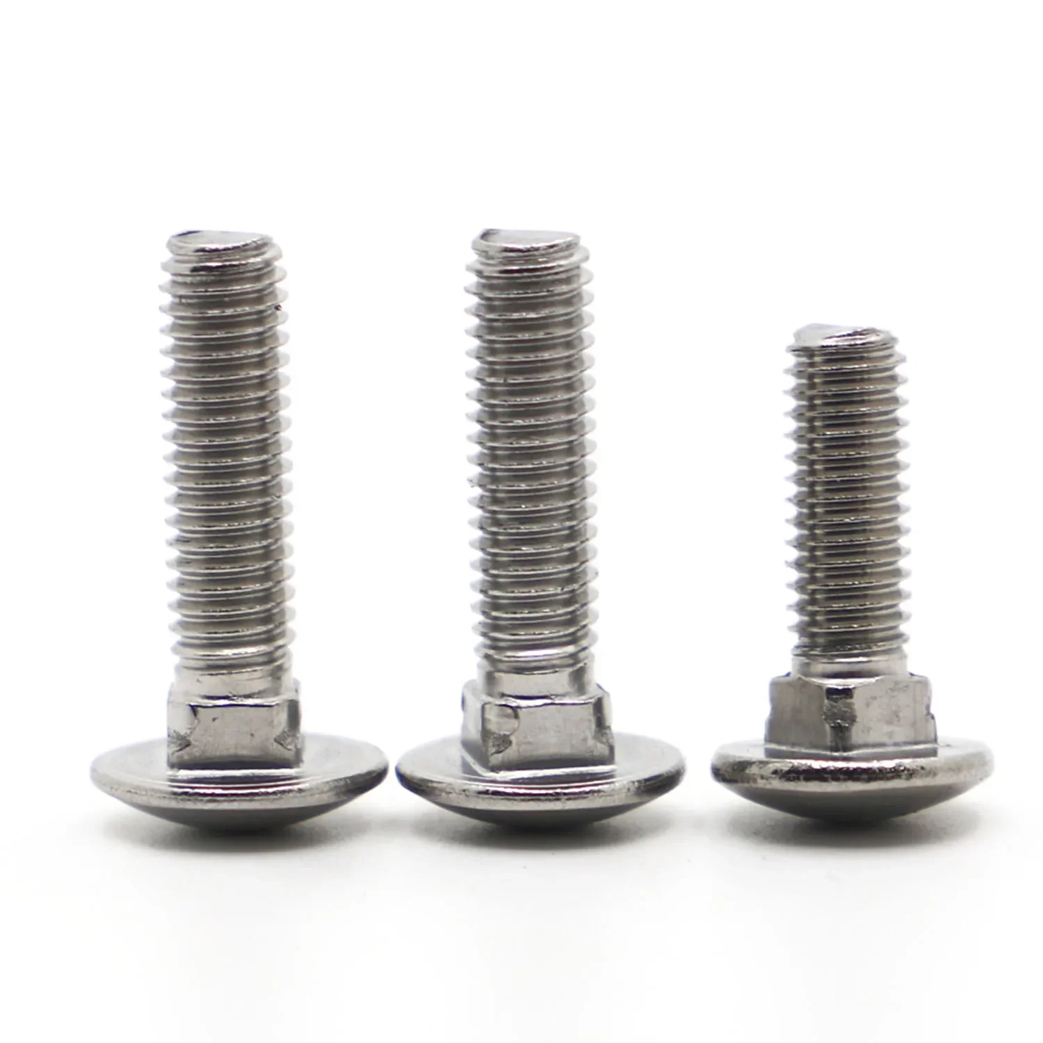 1-10pcs M4 M5 M6 M8 M10 M12 A2-70 304 Stainless Steel Truss Round Head Square Neck Carriage Screw Coach Bolt GB12 DIN603