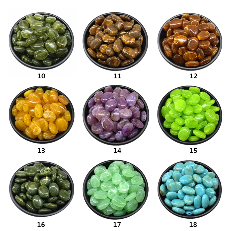 15x19mm Acrylic Oval Shape Beads for Jewelry Makeing Bracelet Necklace Earrings DIY Accessory