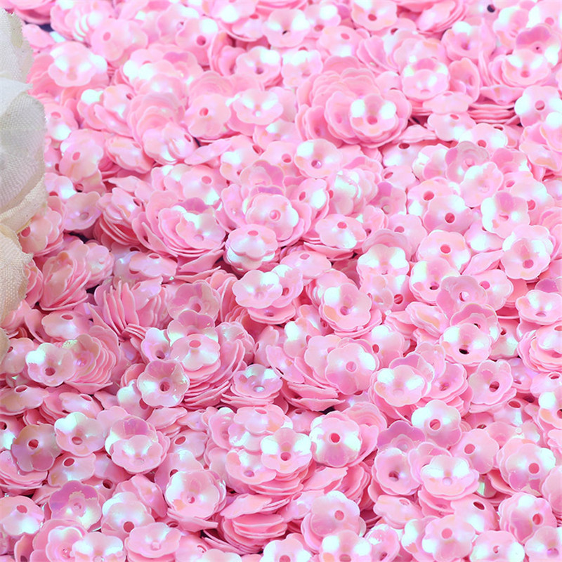Lentejuelas 6mm Mix Cup Flower Sequins Paillettes for Crafts Glitter Confetti Nails Art Decoratio Sequin DIY Sewing Accessories
