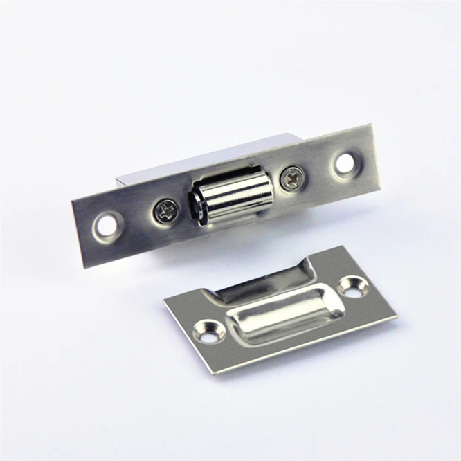 High-quality Hidden Stainless Steel Door Latches Cupboard Cabinet Roller Latch Lock Wooden Door Stops Home Furniture Hardware