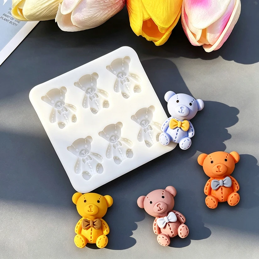 Bear Silicone Sugarcraft Mold Resin Tools Cupcake Baking Mould Fondant Cake Decorating Tools
