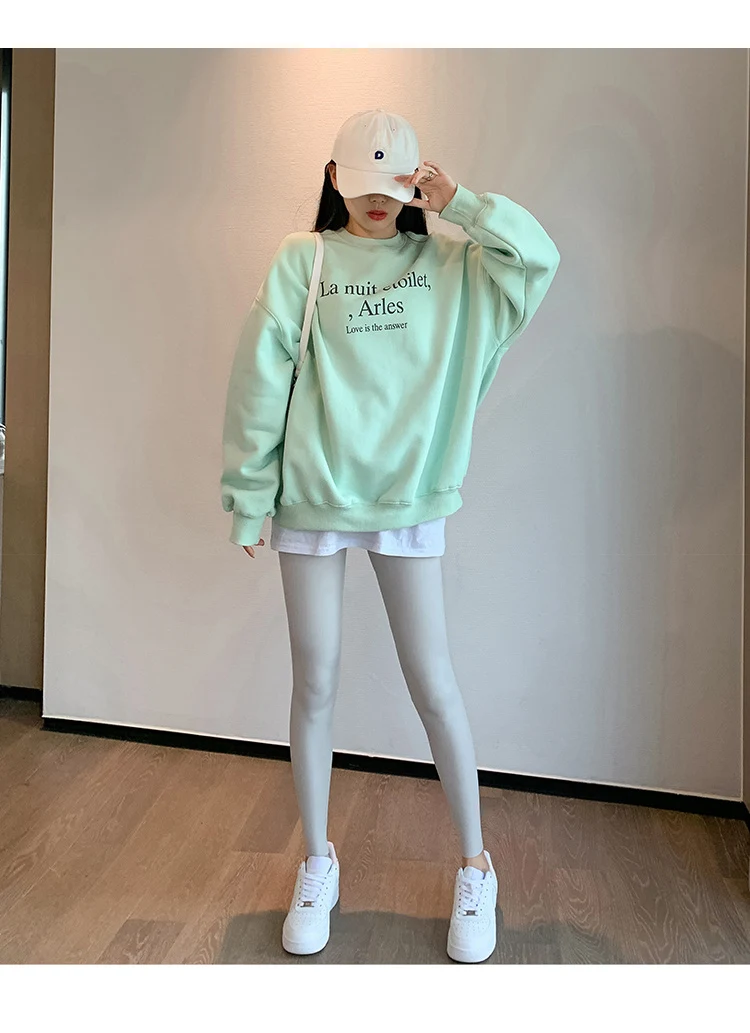 BIVIGAOS Fall Winter Brushed Shark Leggings Pants Women Seamless Naked Feeling High Waist Slim Legging Sports Fitness Leggings