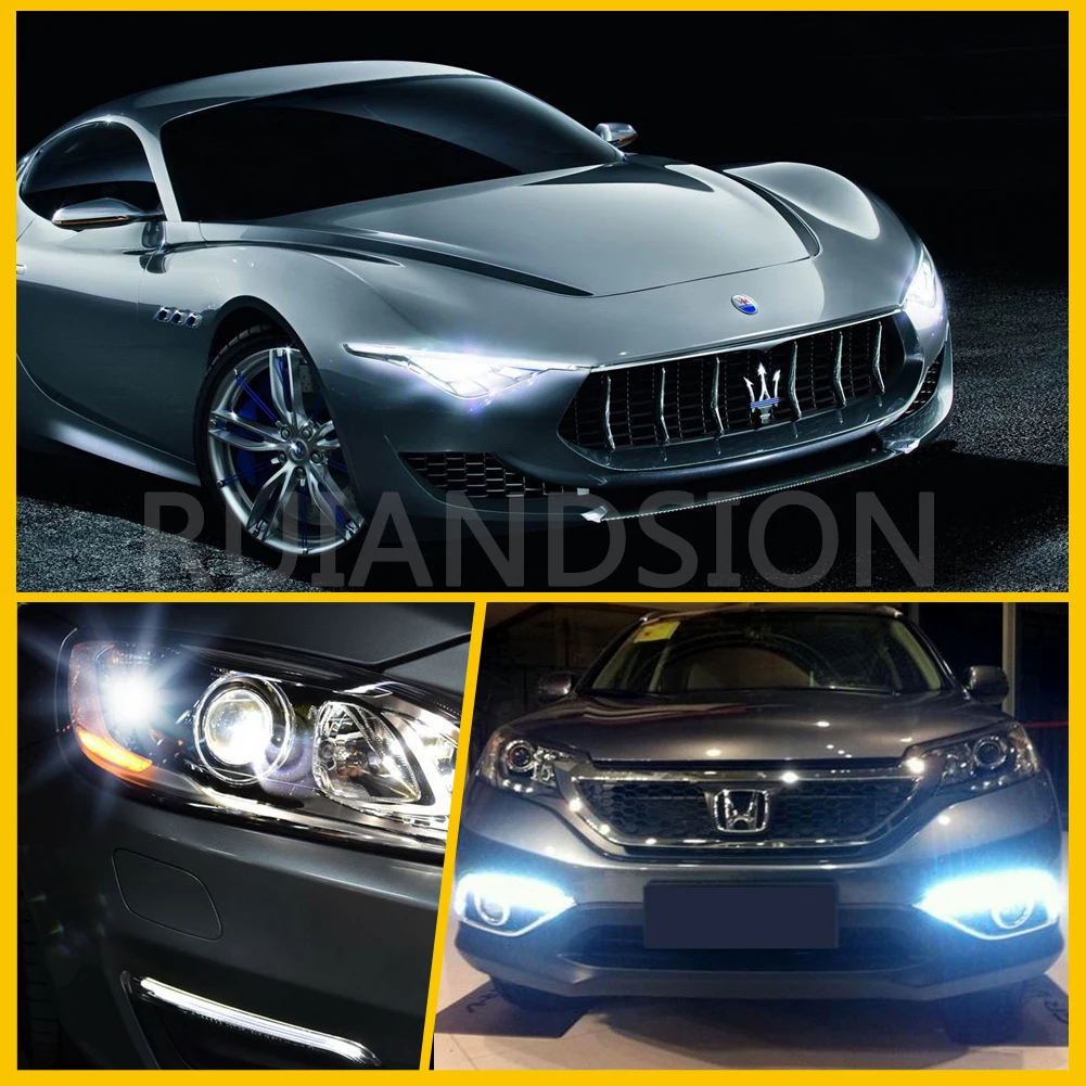 RUIANDSION P21W 1156 BA15S LED P21/5W BAY15D 1157 LED Bulb 12V Tail Brake Light Reverse Lamp Turn Signal Light Frosted Cover