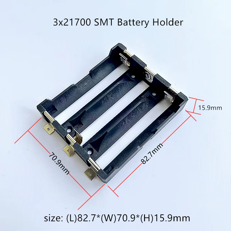 1PCS 21700 Battery Holder SMD Battery Box 3S 21700 Storage Box 3*21700 DC Battery Case SMT SMD
