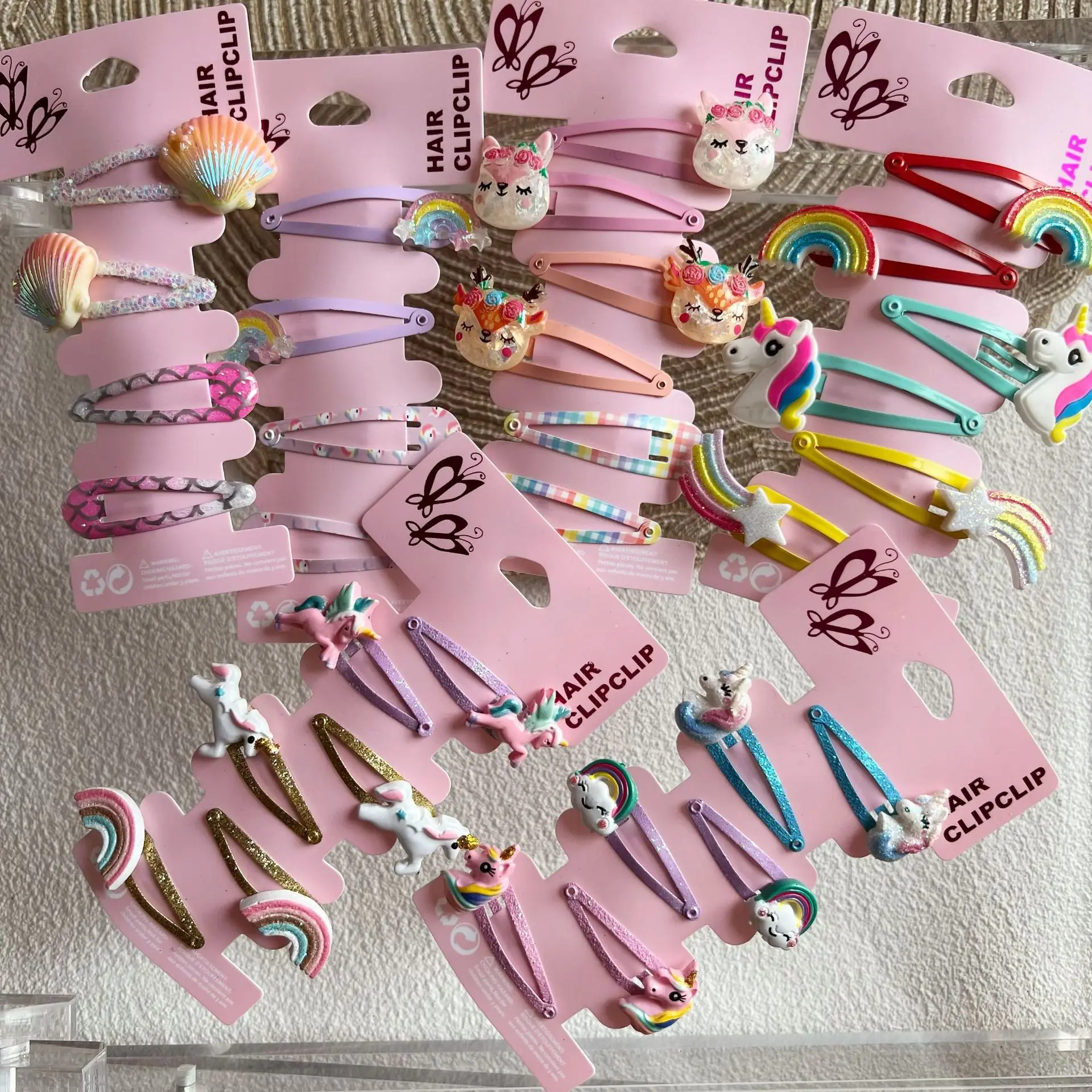 2025 New Cartoon Cute Printed Hairpins Set Women Girls Child Hairgrips Hair Clips Pins Barrettes Accessories Hairclip Headdress