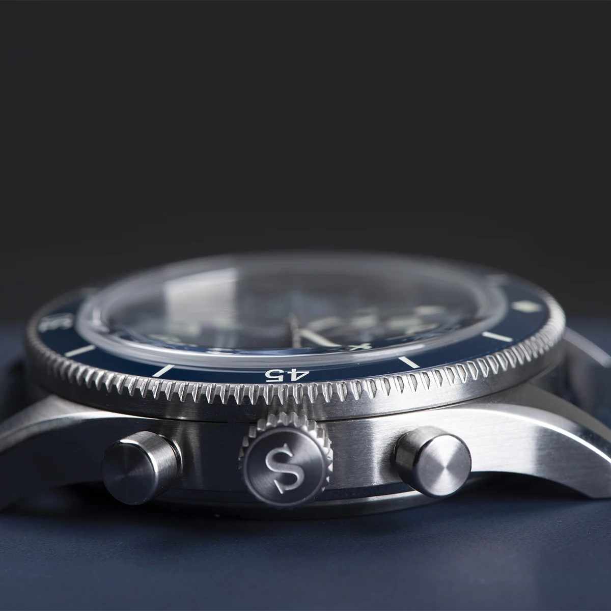 Sugess Pilot Watch Handwind Chronograph Mechanical Wristwatches Luminous Skeleton Men Watches Crystal Sapphire Leather New 2022