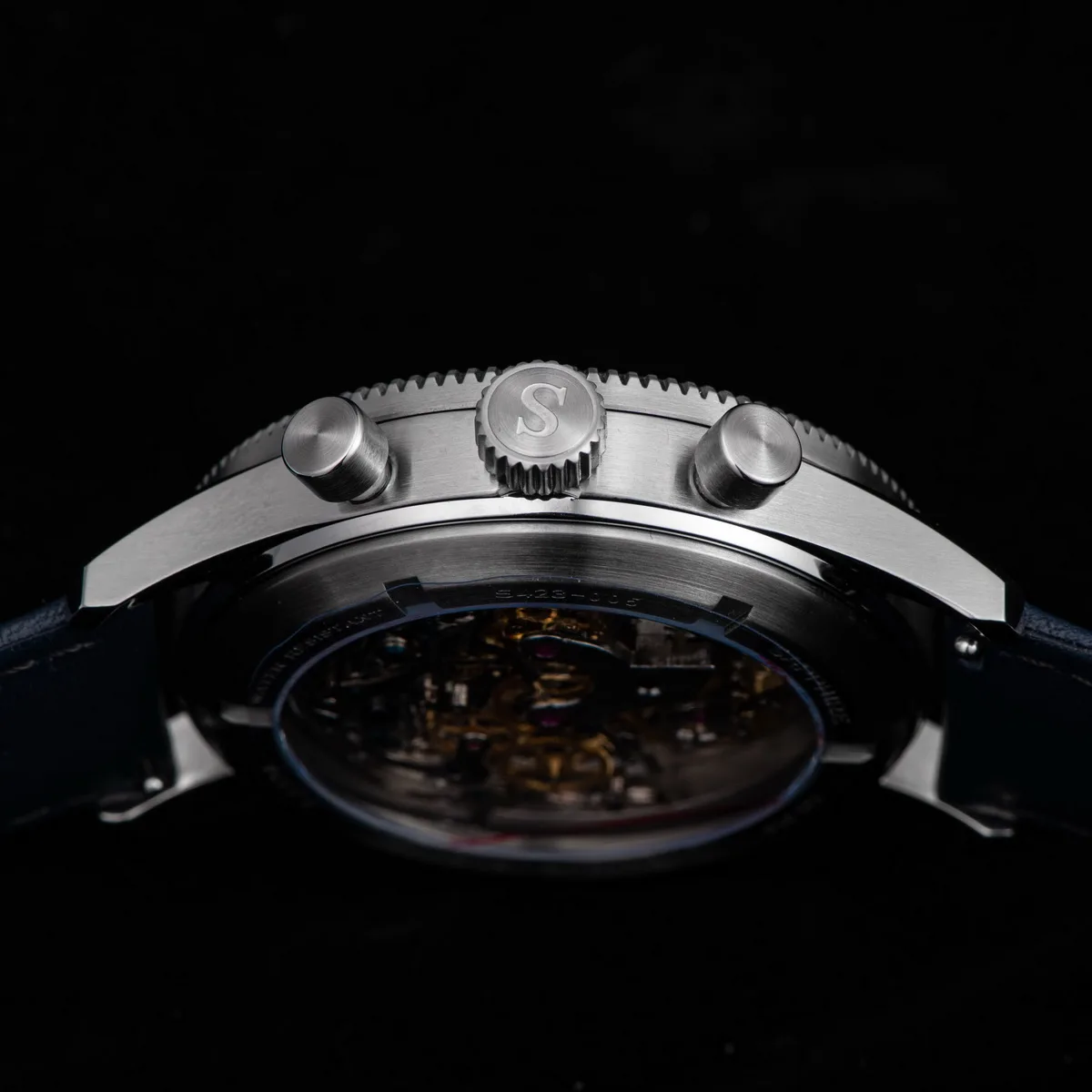 Sugess Pilot Watch Handwind Chronograph Mechanical Wristwatches Luminous Skeleton Men Watches Crystal Sapphire Leather New 2022