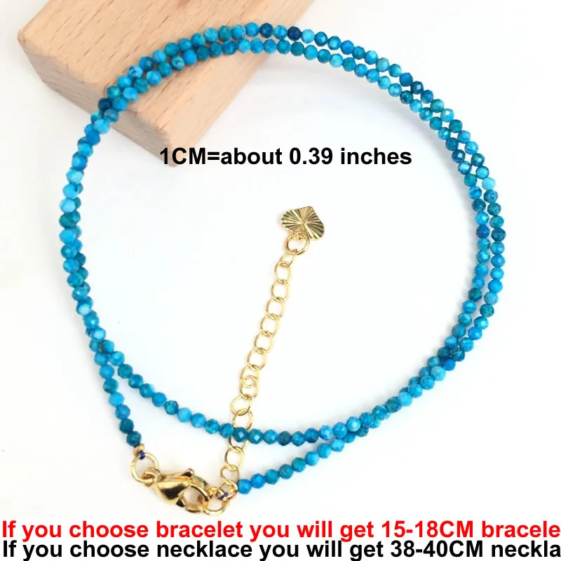 Natural Stone Beads Necklaces Bracelet 2-3MM Faceted Round Quarts Tourmalins Mini Beads Necklaces For Women Jewelry Gifts