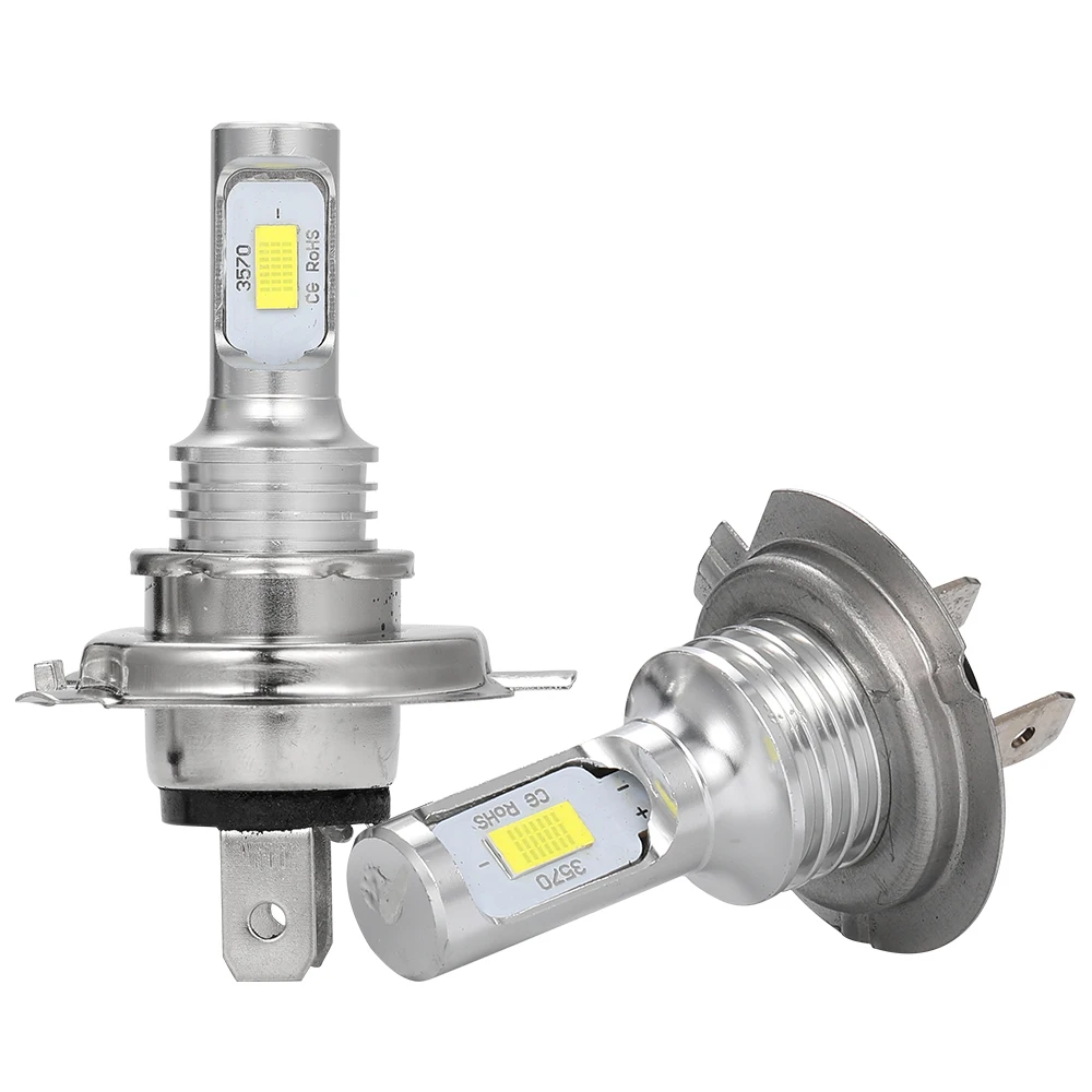2Pcs CSP 12000LM H7 H4 H11 LED Car Headlight 80W High Power H1 H8 H9 HB4 HB3 9005 9006 881 H27 Turbo Lamp 6000K White Car Light