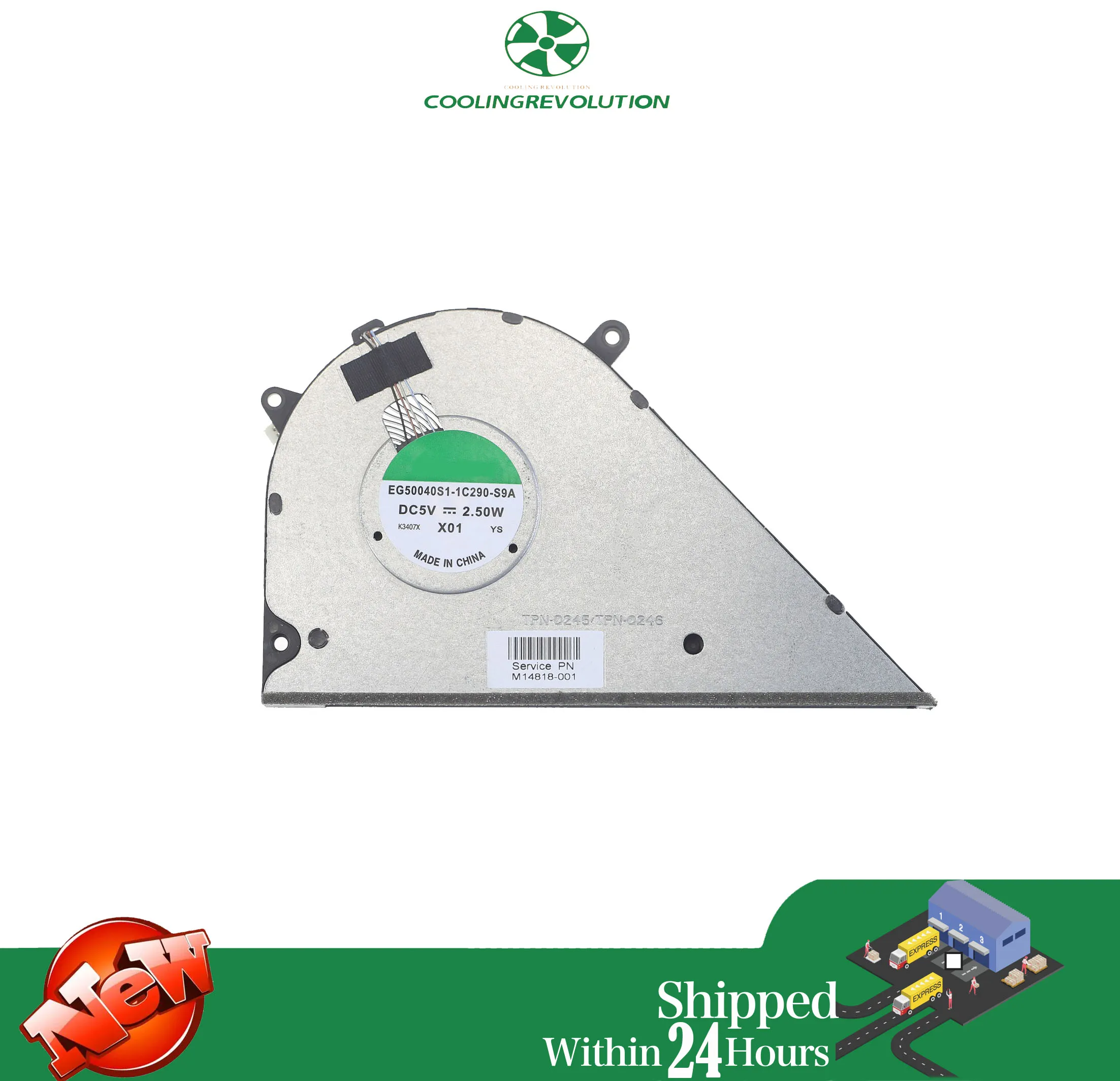 Laptop CPU Cooling Fan EG50040S1-1C290-S9A DC5V 2.5W 4Pin for HP 15-EG 15-EH TPN-Q245 TPN-Q246 M14818-001 UMA