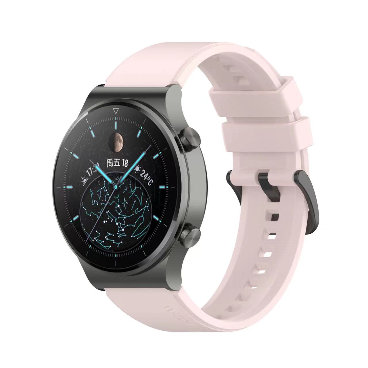 22mm 20mm Silicone Strap For Huawei Watch 4/GT5/4/3 Pro Samsung Watch 7/6/5/4 Gear S3 Bracelet Wristband Amazfit GTR/GTS 4 Belt