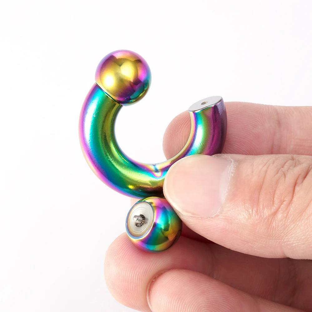 1pc Surgical Steel Ear Gauge Circular Barbells Ear Piercing Weights Stretcher Expander Big Size CBR PA Septum Piercing Jewelry