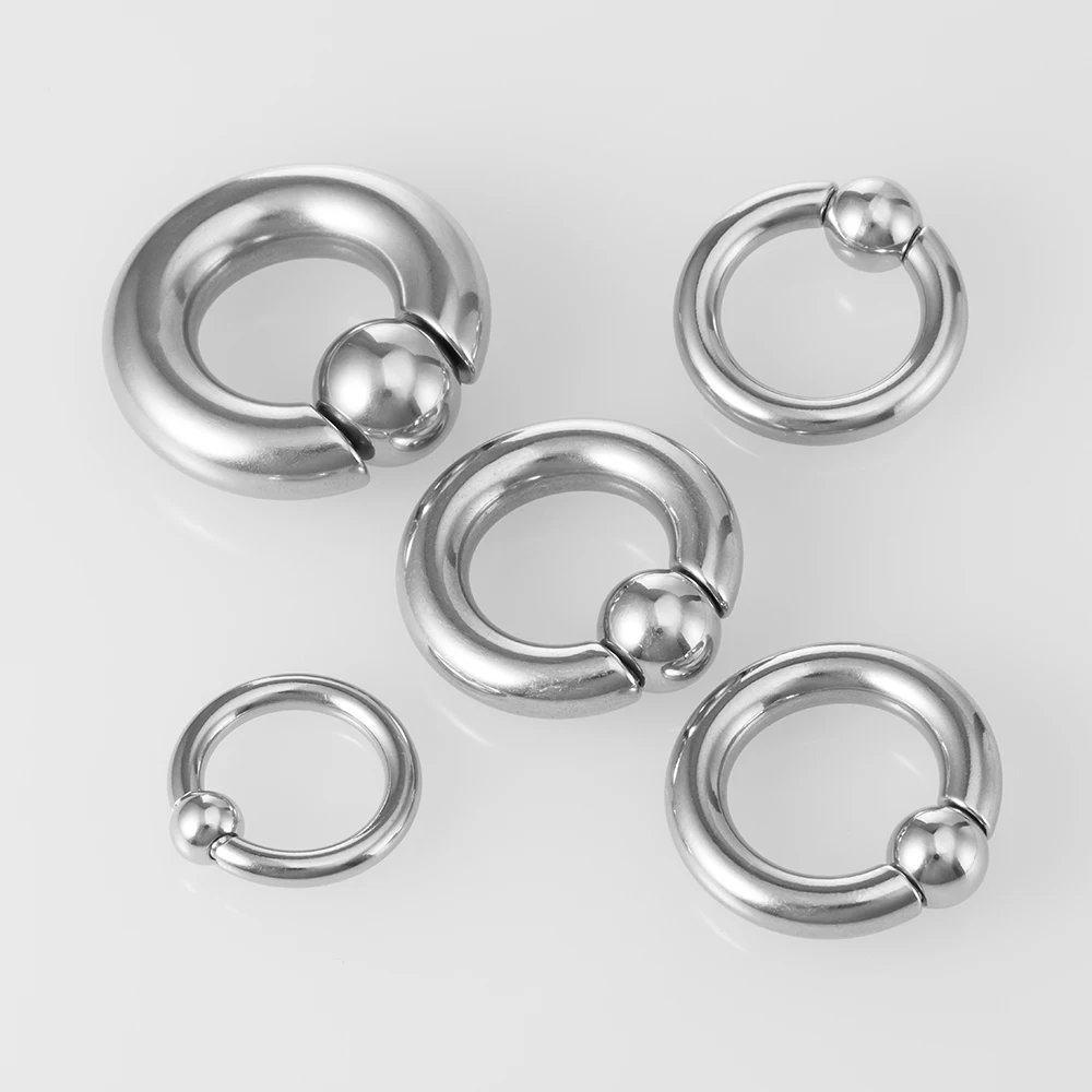1pc Surgical Steel Ear Gauge Circular Barbells Ear Piercing Weights Stretcher Expander Big Size CBR PA Septum Piercing Jewelry