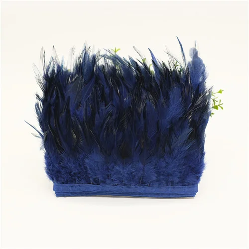 1Meters Natural Black Feathers Trim Ribbon Sewing Clothes Pheasant Feathers Party Wedding Plumas Crafts DIY Decoration 10-15cm
