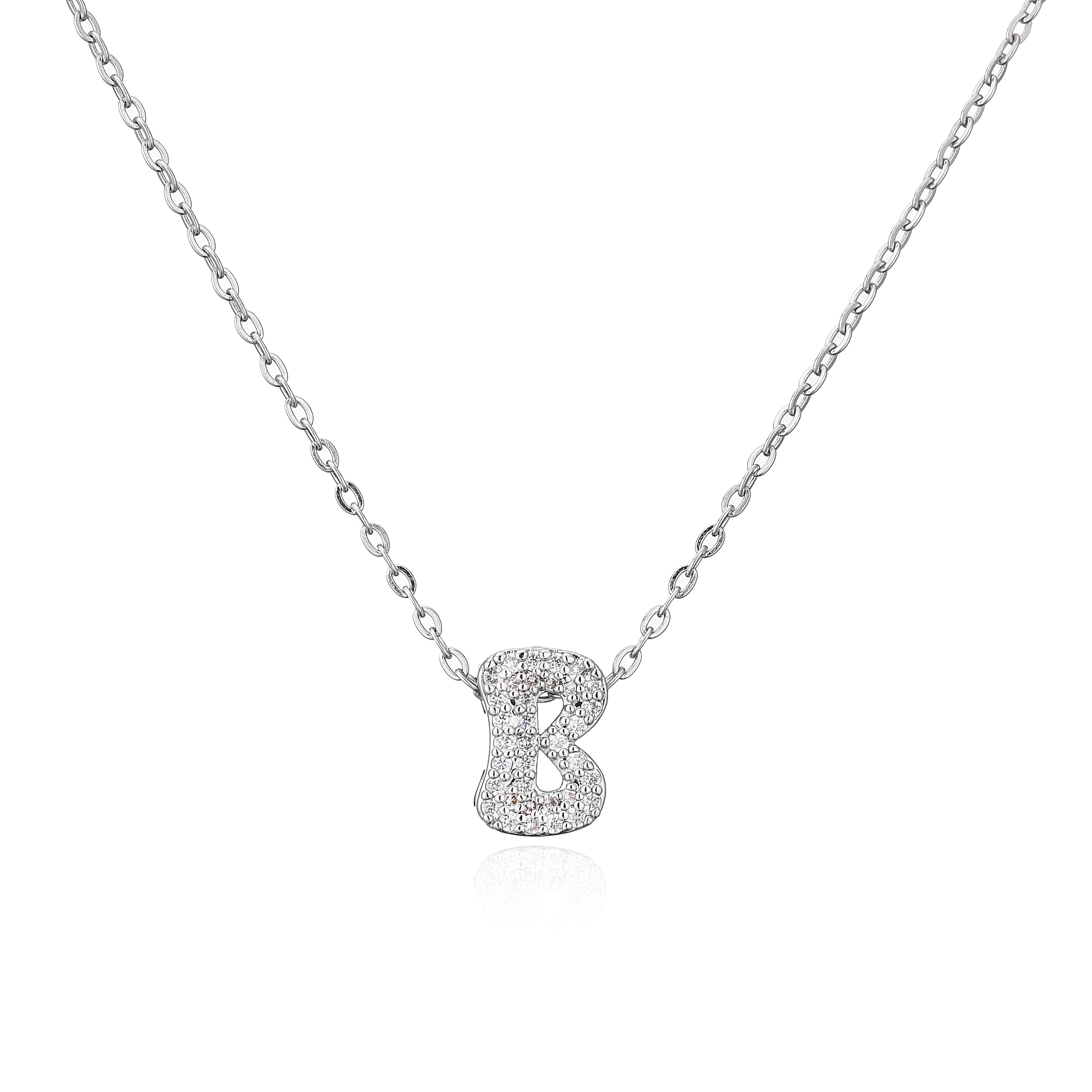 HECHENG,26-Letters Chain Pendants Necklaces,Initial Name Women's Zircon Fashion Jewelry,Party Wedding Gift Wholesale