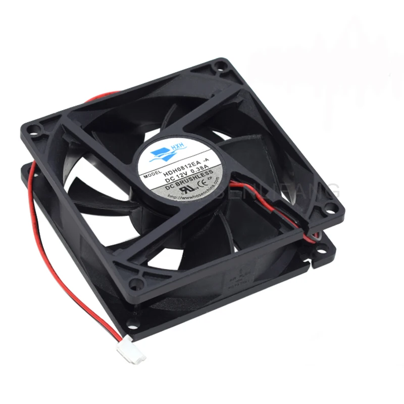 Well Tested 80*80*25MM 8025 80 MM HDH0812EA -A 12 V 0.38 A Square High-speed/Big Air Volume Fan