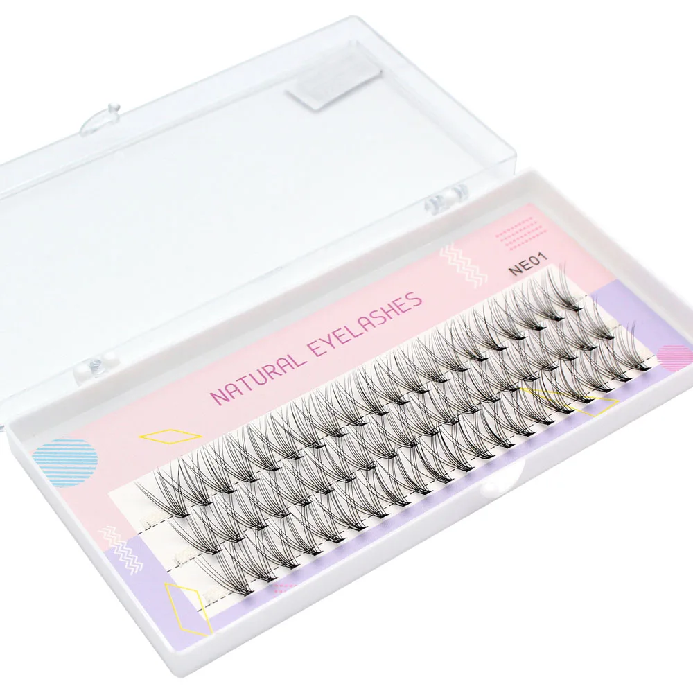 Big Capacity 60 Bundles Basic 10D Eyelash Extensions Mink Eyelashes Individual Lashes Natural Style Silk Makeup For Woman Cilias