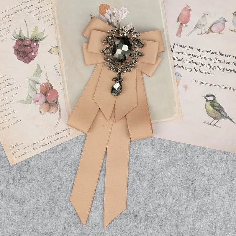 Hand Made Boys Classic Bowties Neck Tie Ribbon Rhinestone Corsage Bowtie Cravat Gifts for Men Wedding Formal Dress Accessories