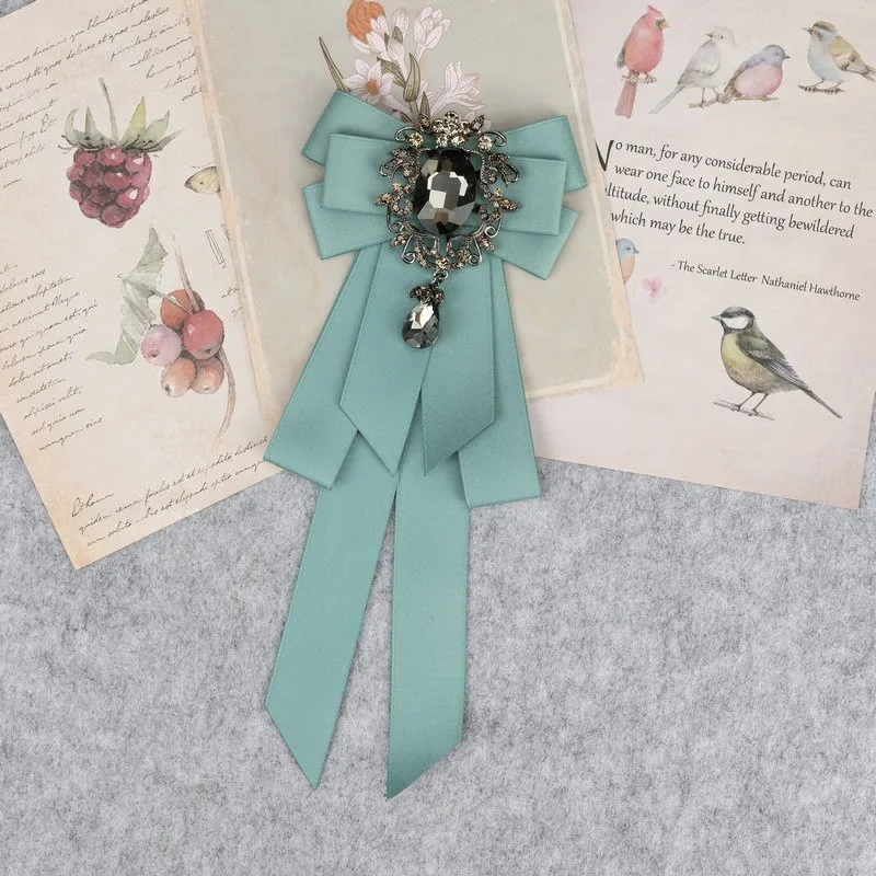 Hand Made Boys Classic Bowties Neck Tie Ribbon Rhinestone Corsage Bowtie Cravat Gifts for Men Wedding Formal Dress Accessories