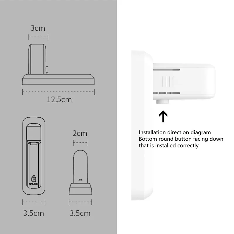 Child Safety Door Handle Lock Pet Room Door Handle Lock Protection Baby Door Handle Lock Easy to Install and Use