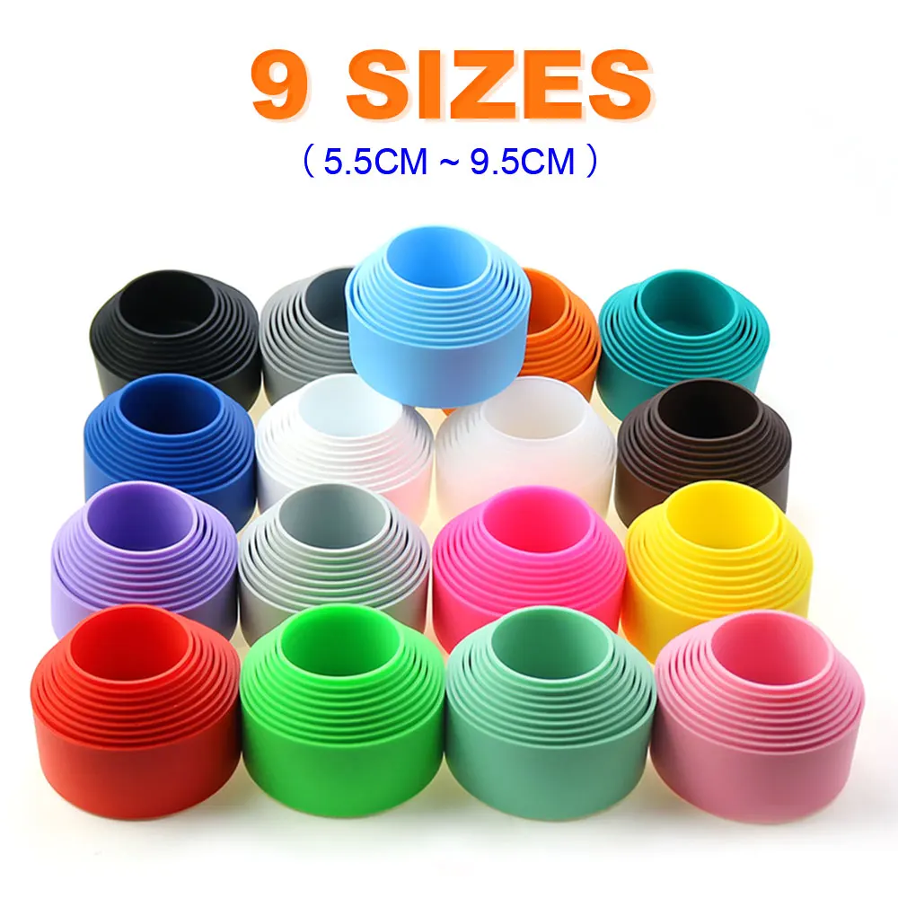 18 Colors 6.5CM Silicone Heat Insulation Bottom Cover 65MM Cup Bottom Cover Anti Slip Sleeve Sheath Coasters Bottom Ring