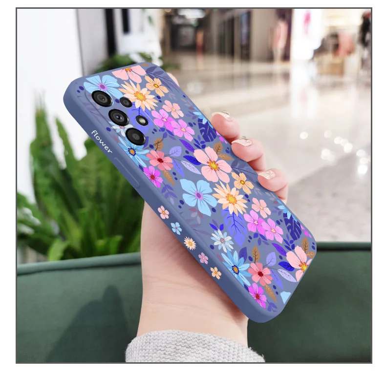 Showy Flowers Case For Samsung A56 A36 A26 A16 A06 A54 A34 A24 A14 A15 A25 A35 A55 A73 A53 A33 A23 A13 A03 S A72 A32 A12 A22 5G