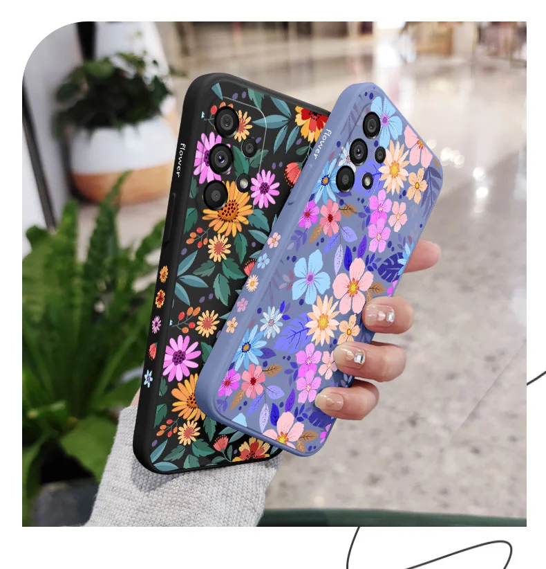 Showy Flowers Case For Samsung A56 A36 A26 A16 A06 A54 A34 A24 A14 A15 A25 A35 A55 A73 A53 A33 A23 A13 A03 S A72 A32 A12 A22 5G
