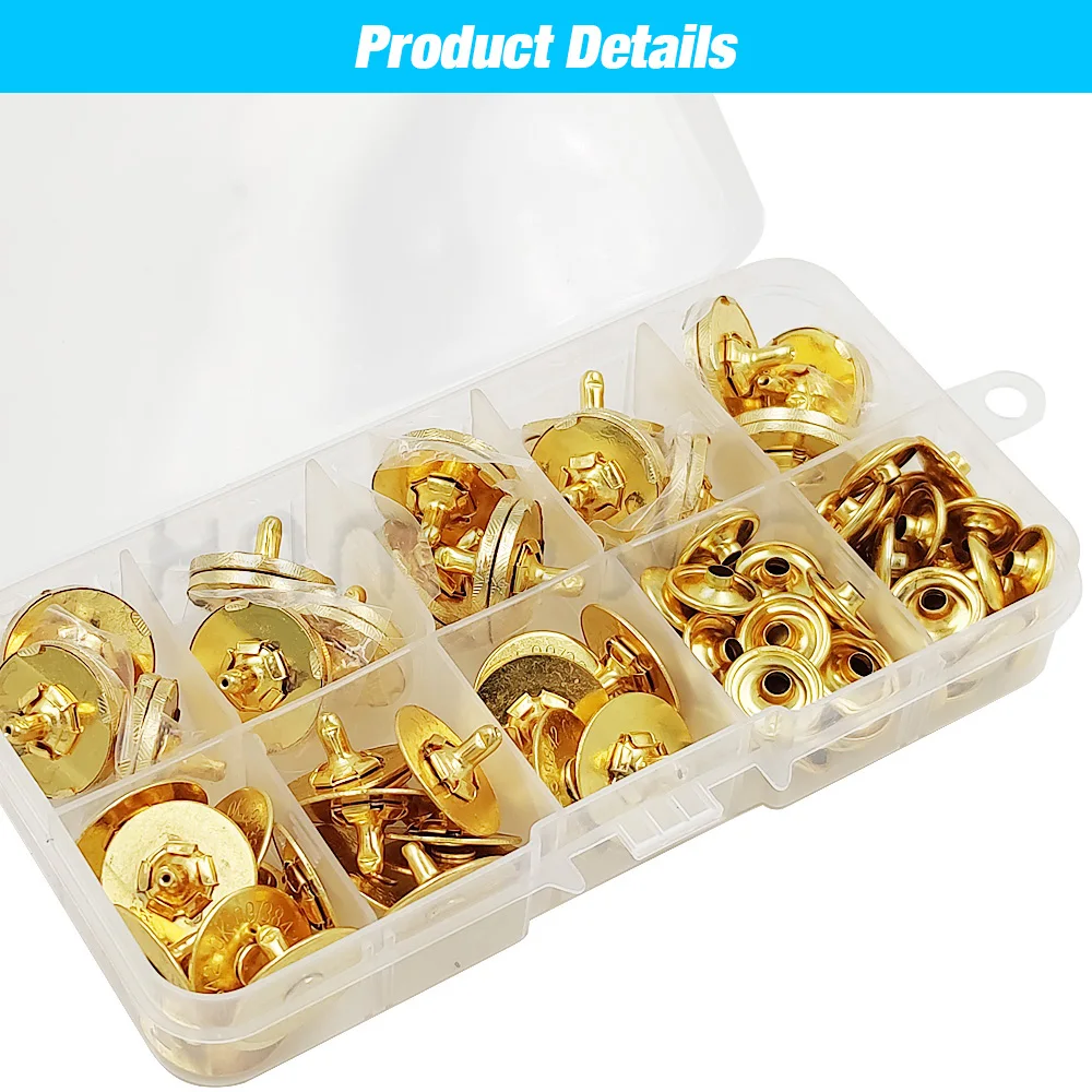 20sets/lot 14mm-18mm Magnetic Button Bags Magnet Snaps Buckle Wallet With Tool Set Box For Sewing Purse Handbag Craft Clasps