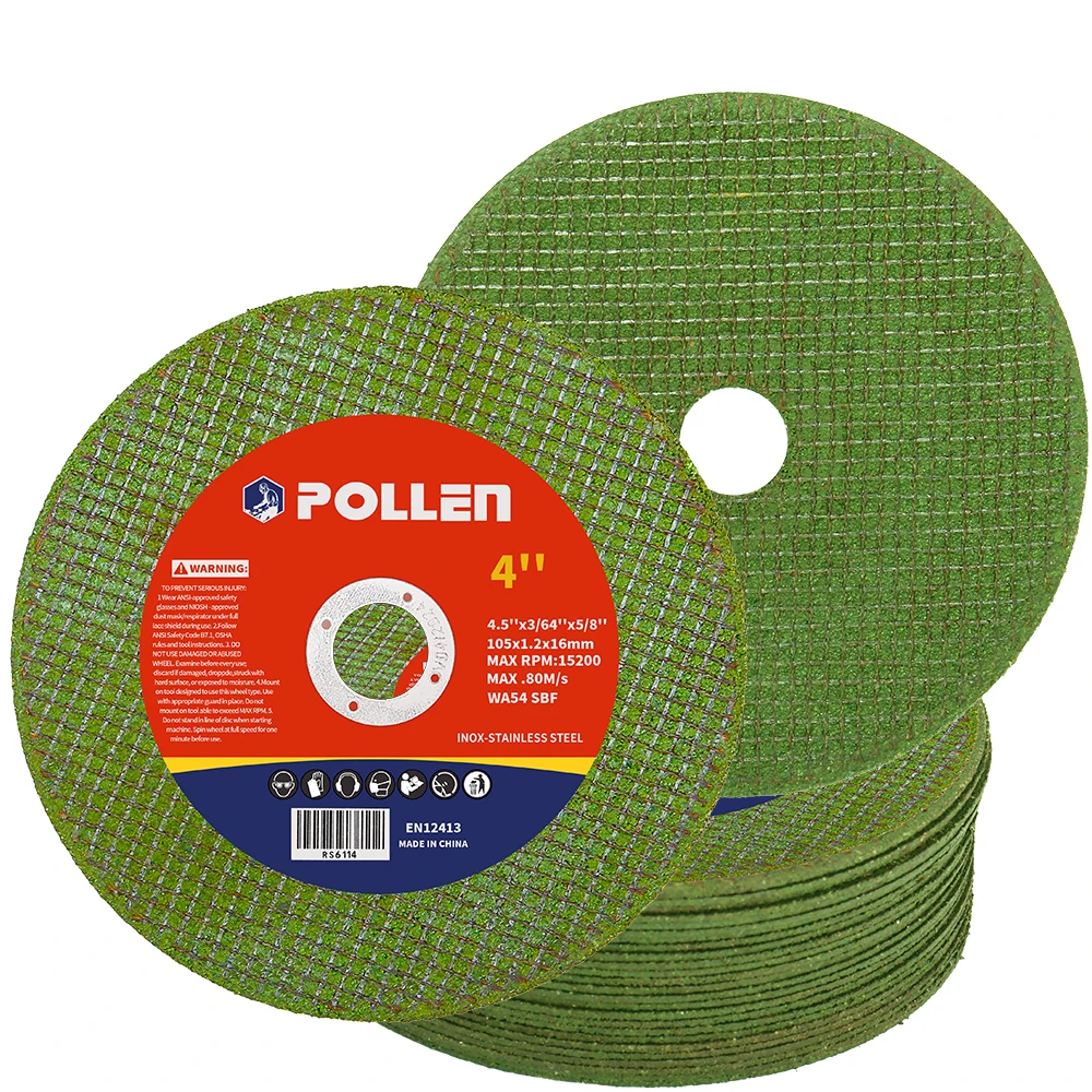 4 Inch Metal Cutting Disc Angle Grinder Grinding Wheel Stainless Steel Grinding Cutting Disc Blade Wheel Resin Double Mesh