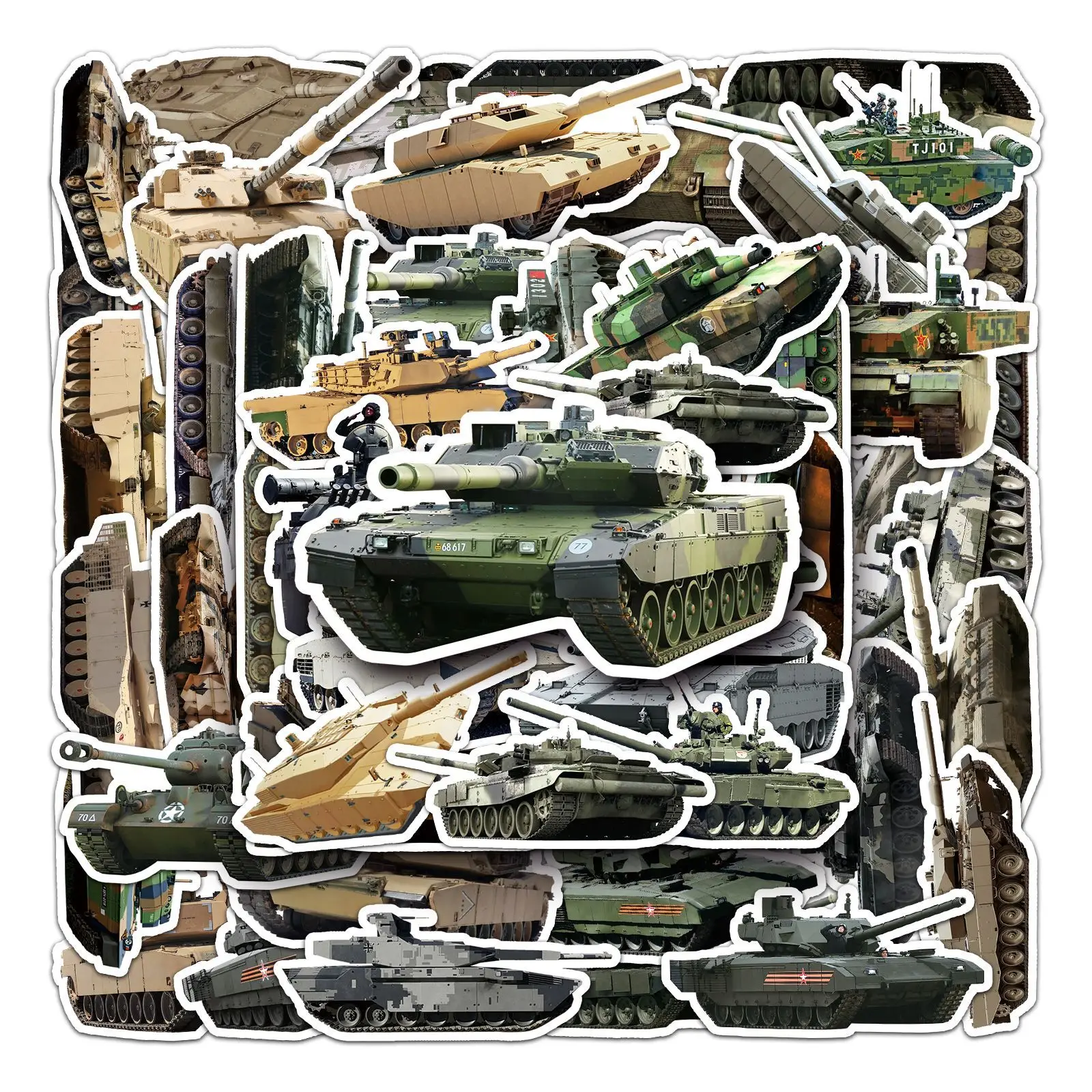 10/30/50pcs Cute Tank Graffiti Stickers Military DIY Children Car Laptop Suitcase Skateboard Guitar Cartoon Sticker Kid Gift Toy
