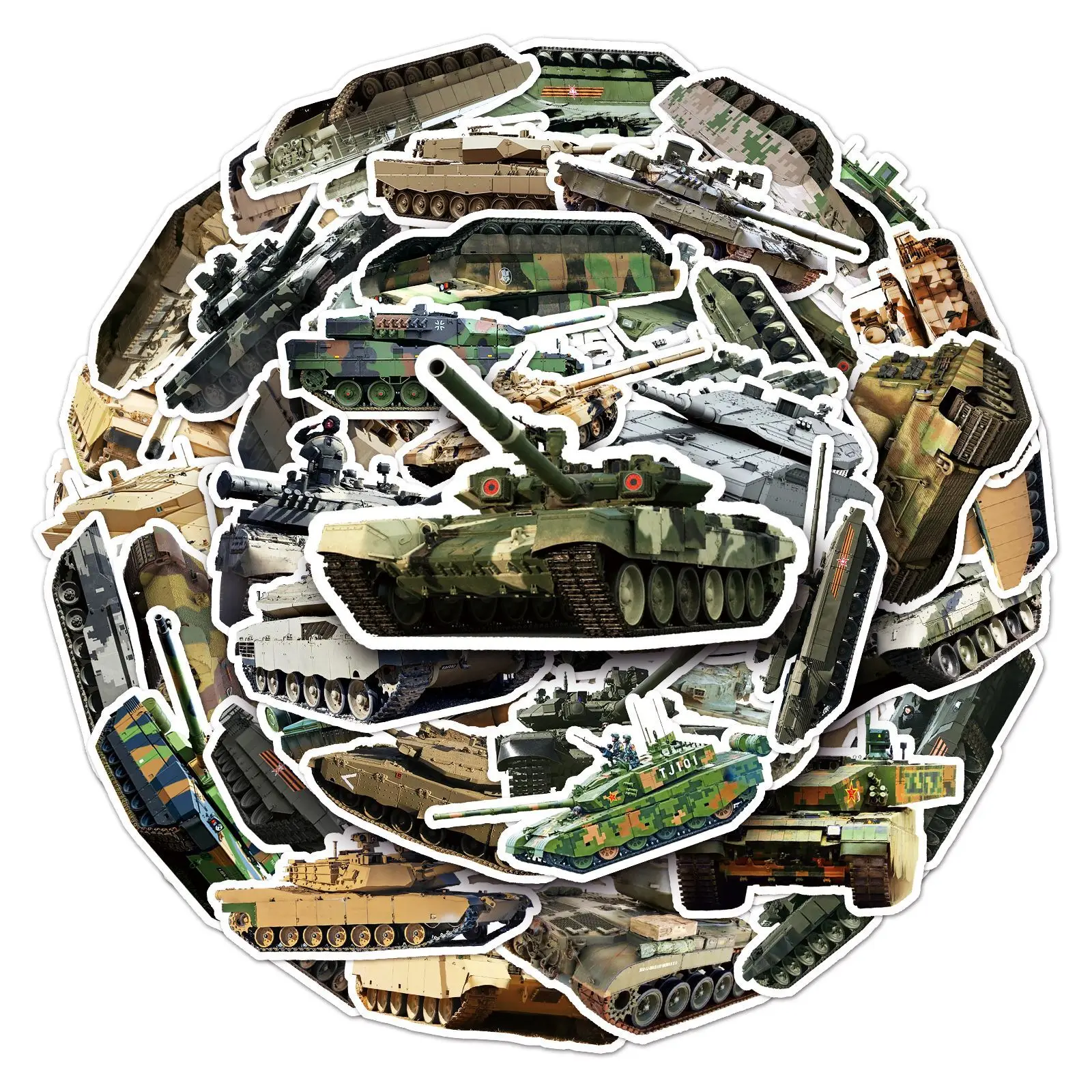 10/30/50pcs Cute Tank Graffiti Stickers Military DIY Children Car Laptop Suitcase Skateboard Guitar Cartoon Sticker Kid Gift Toy