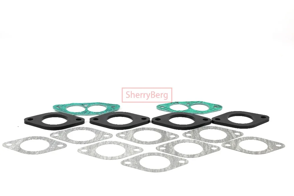 SherryBerg Intake Manifolds Set for VW Bug Aspirazione per 2x Weber 40 44 IDF Dellorto Drla Carburatore FOR VW Typ1 Motore T1