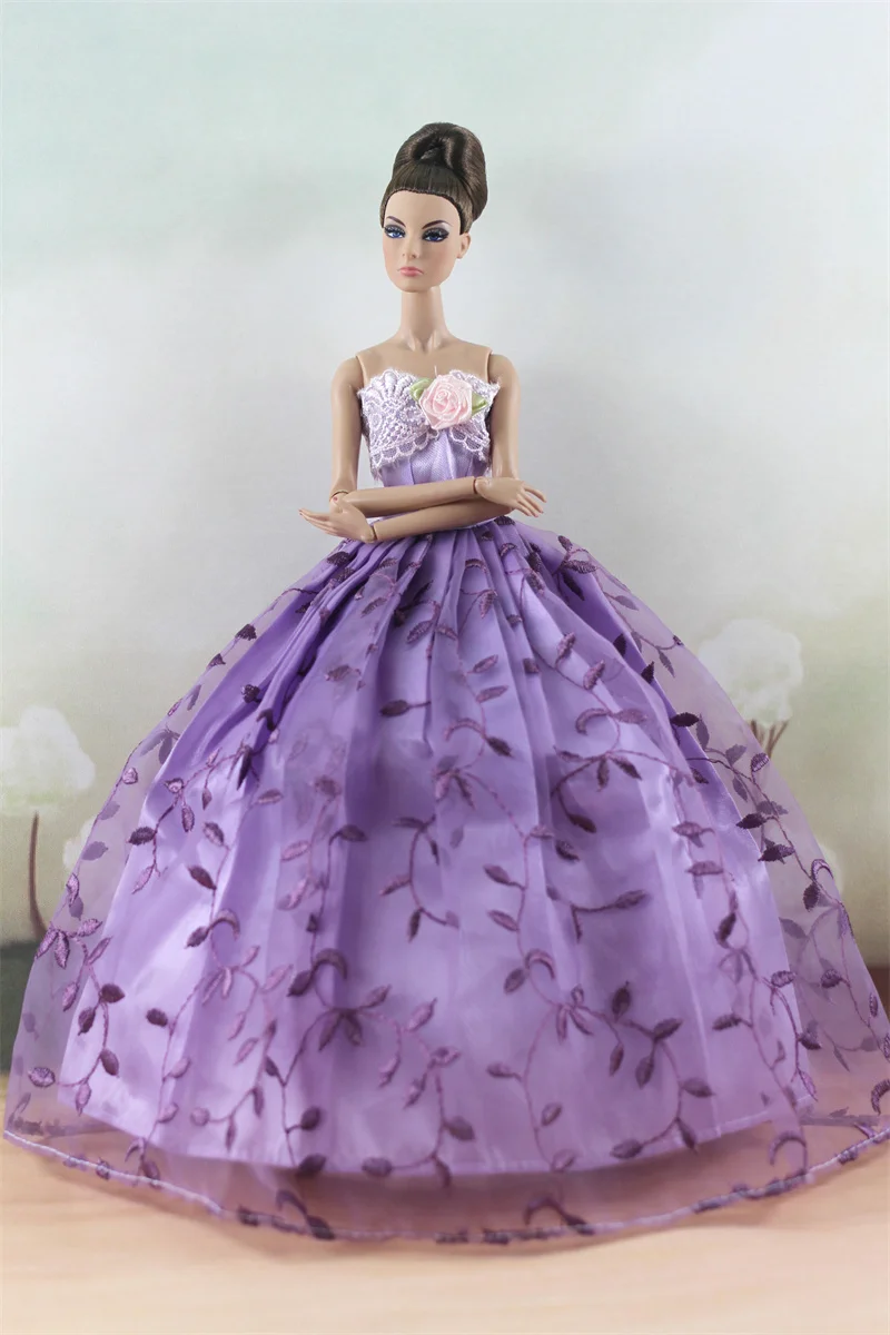 Handmade BABI Doll Clothes Dress Gown for 11.5 inch doll&body 1/6 #02