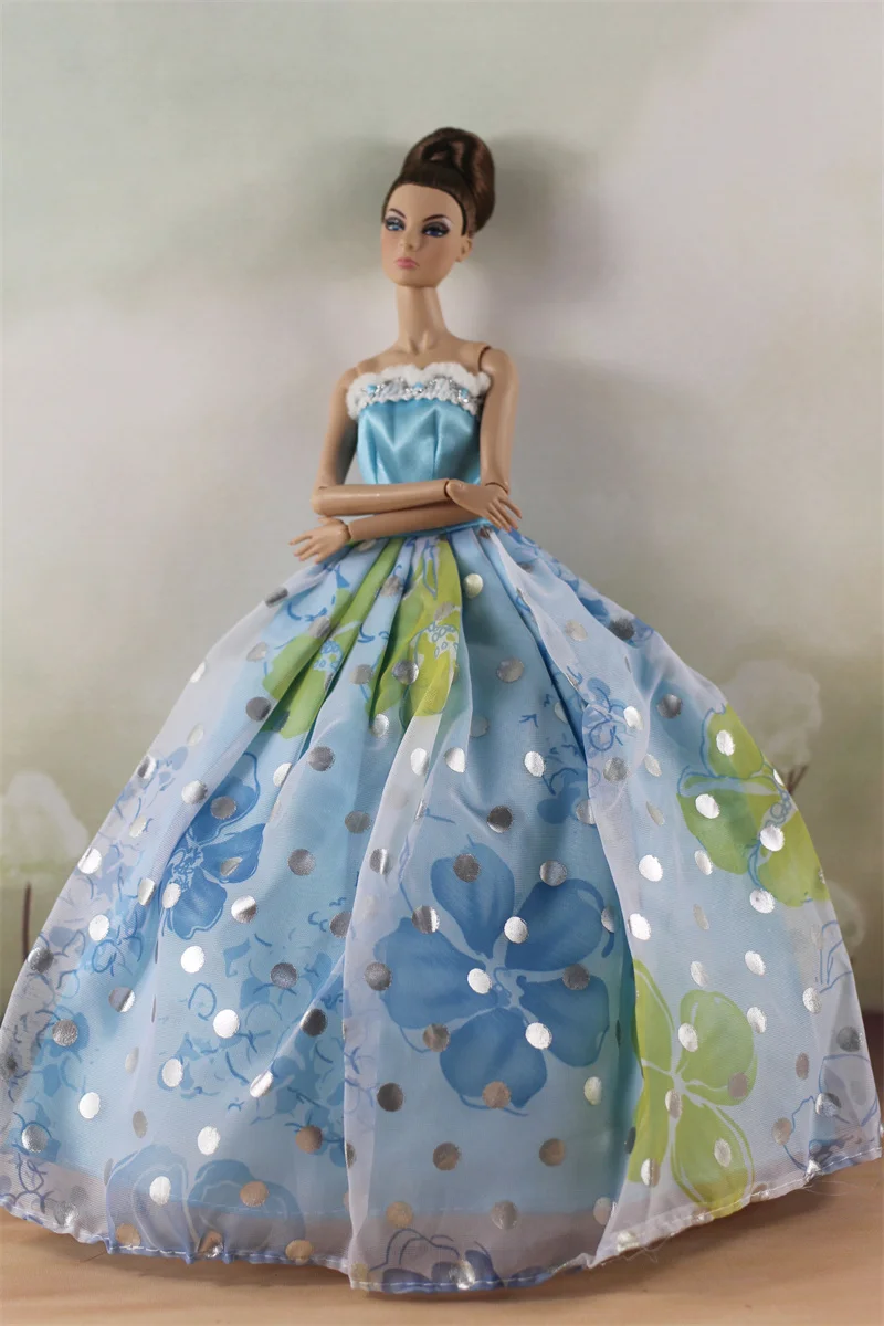 Handmade BABI Doll Clothes Dress Gown for 11.5 inch doll&body 1/6 #02