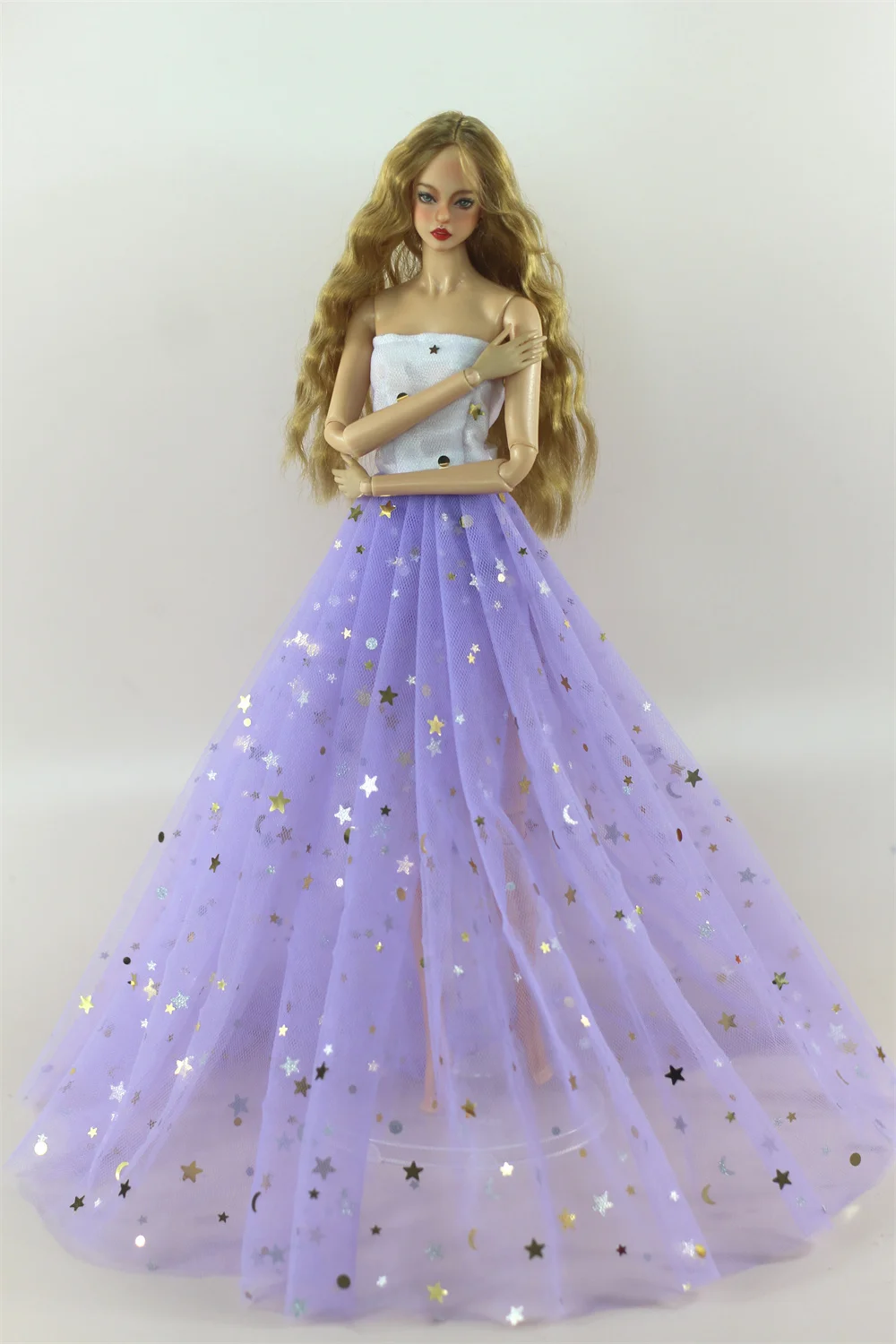 Handmade BABI Doll Clothes Dress Gown for 11.5 inch doll&body 1/6 #02