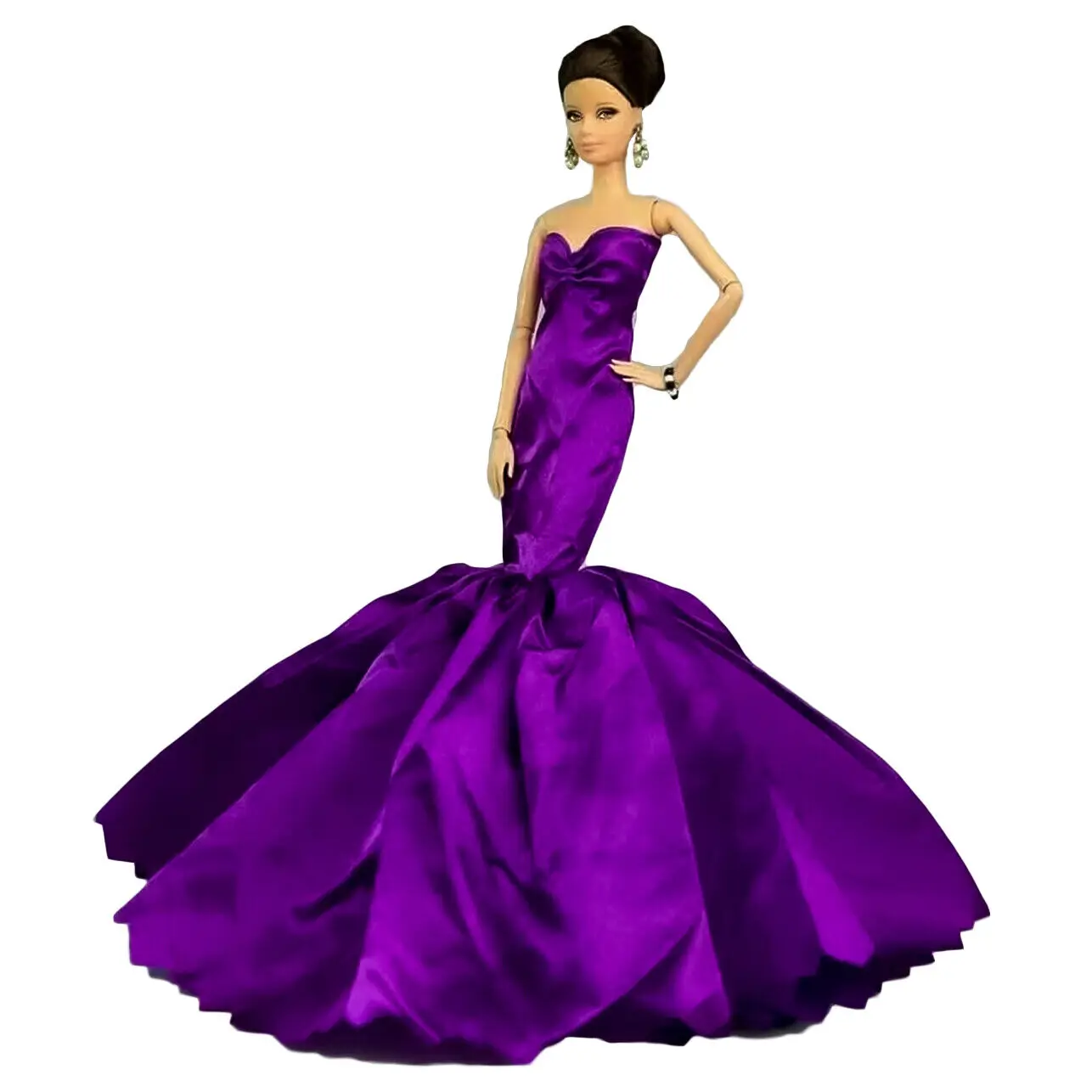 Handmade BABI Doll Clothes Dress Gown for 11.5 inch doll&body 1/6 #02