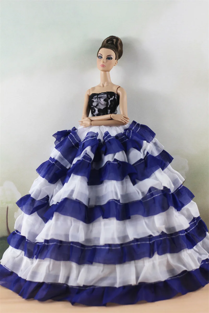 Handmade BABI Doll Clothes Dress Gown for 11.5 inch doll&body 1/6 #02