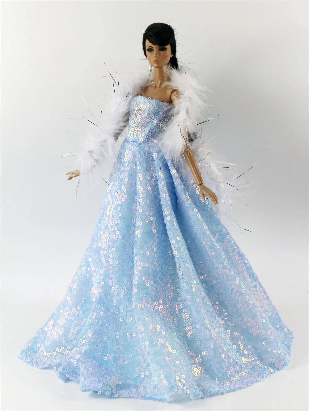 Handmade BABI Doll Clothes Dress Gown for 11.5 inch doll&body 1/6 #02
