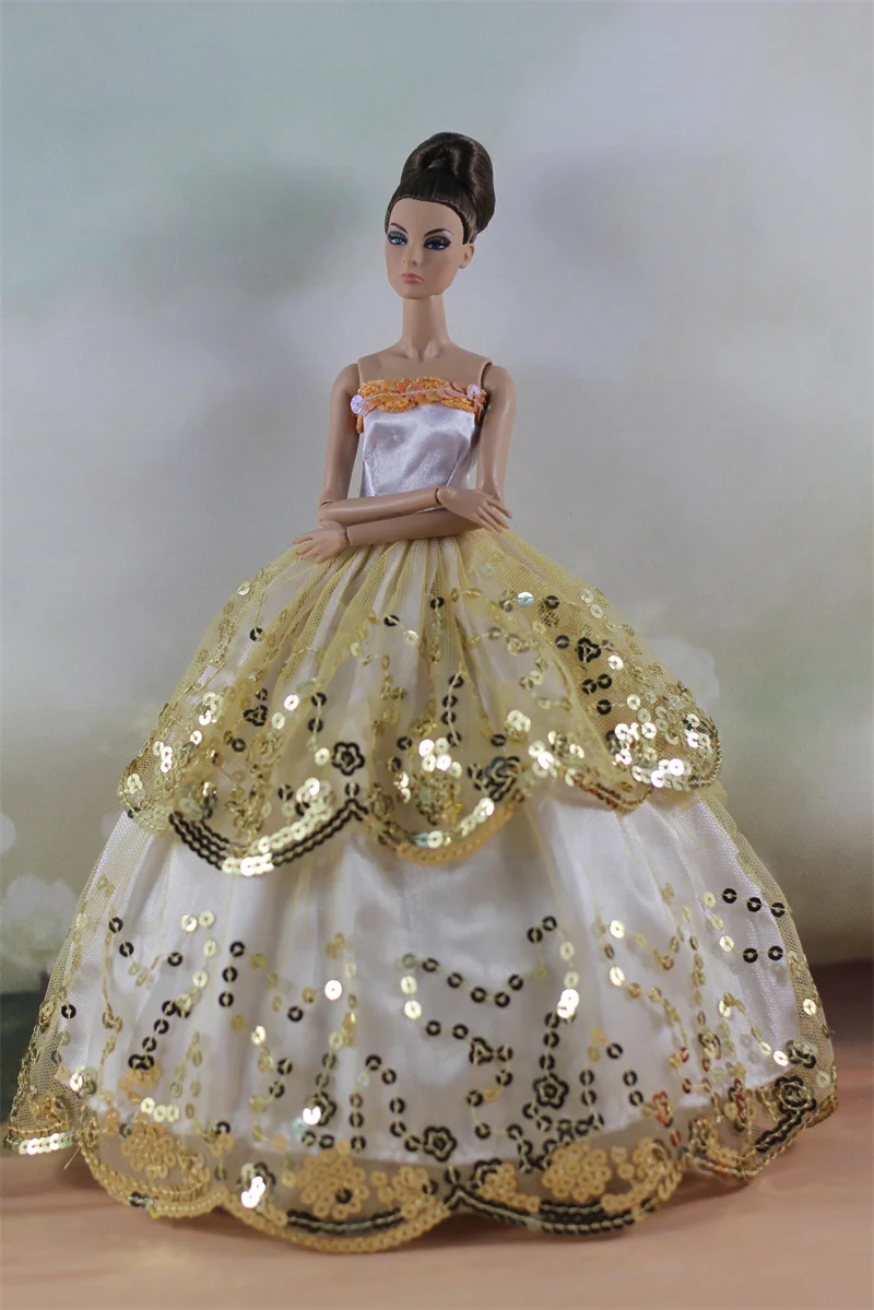 Handmade BABI Doll Clothes Dress Gown for 11.5 inch doll&body 1/6 #02