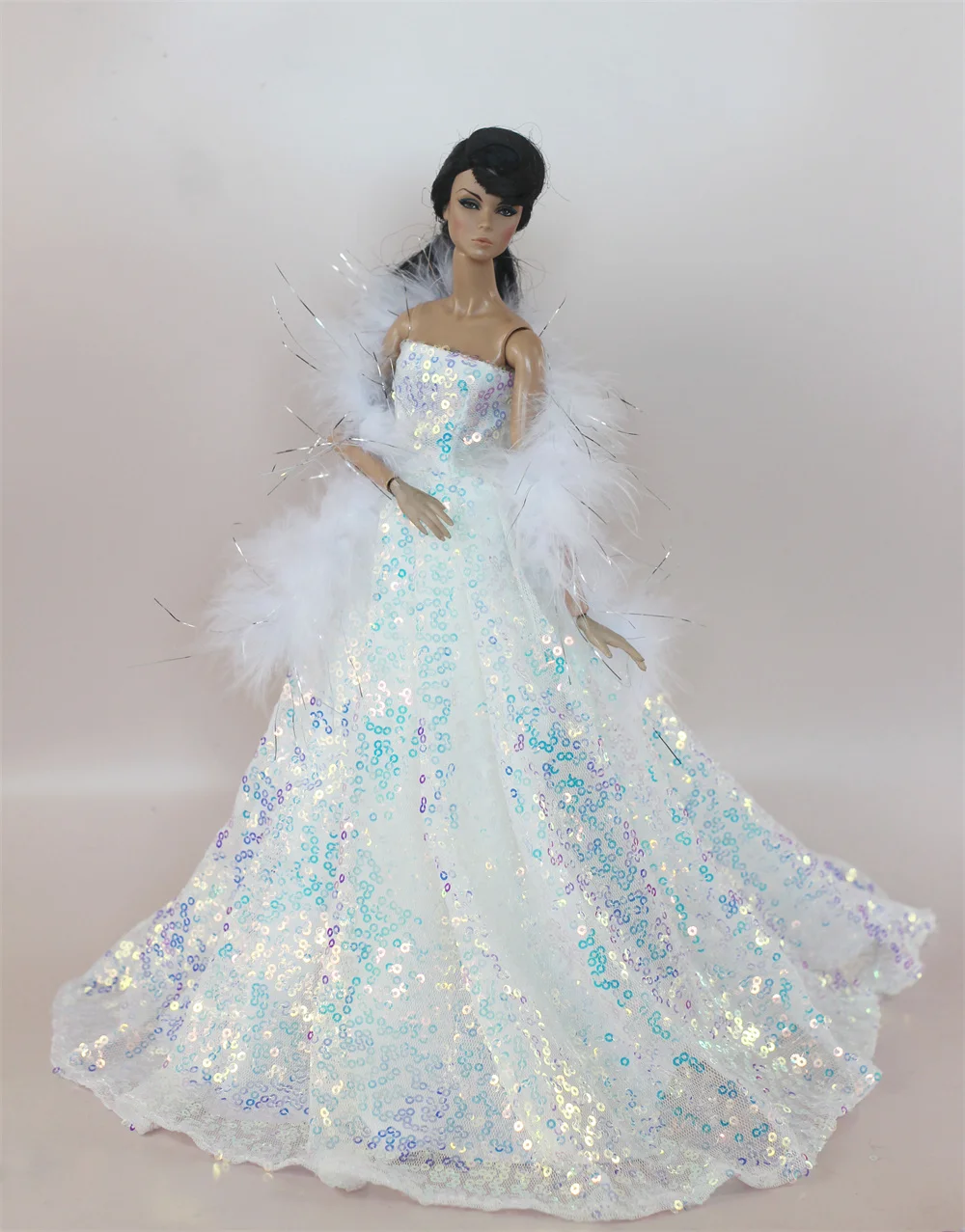 Handmade BABI Doll Clothes Dress Gown for 11.5 inch doll&body 1/6 #02