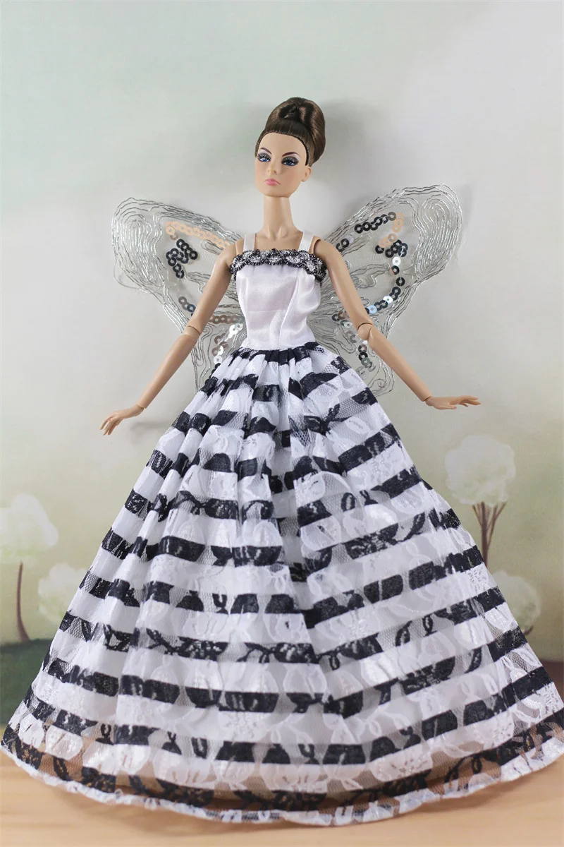 Handmade BABI Doll Clothes Dress Gown for 11.5 inch doll&body 1/6 #02