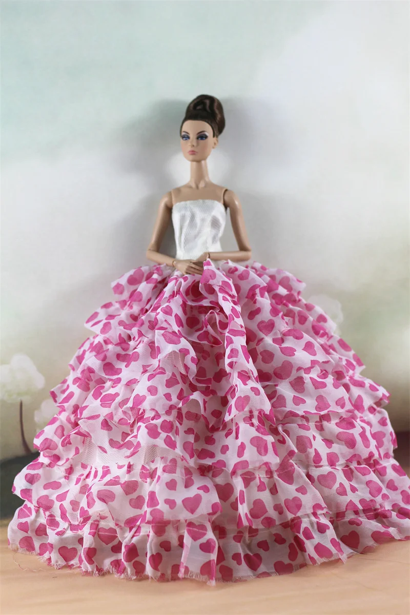 Handmade BABI Doll Clothes Dress Gown for 11.5 inch doll&body 1/6 #02